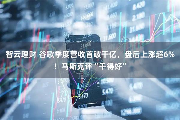 智云理财 谷歌季度营收首破千亿，盘后上涨超6%！马斯克评“干得好”